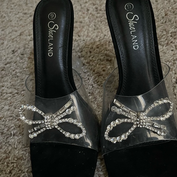 Shoe land Cape Robbin Open Toe High Heel Mule Pumps - Picture 4 of 7